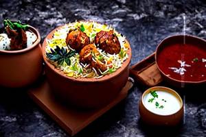 Chicken egg biryani