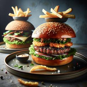 Crunchy filet burger