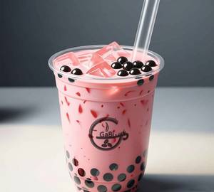 Bubble Tea with Strawberry Ice Cream_330ml