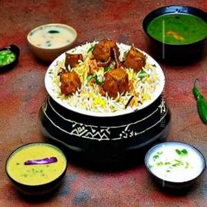 Delicious Soya Chaap Biryani