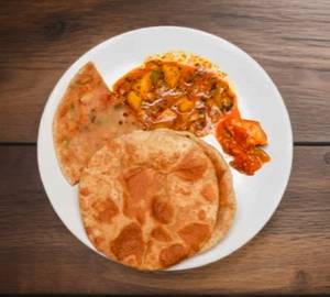 Porri 2Pcs And Curd Rice