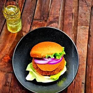 Spicy crispy Aloo Patty Burger