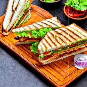 Veg grill club sandwich