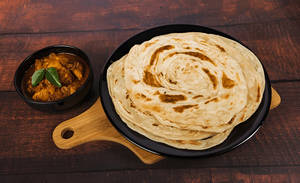 Ghee Roast Chicken Curry + 2 Malabar Parotta/2 Appam