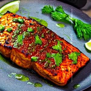 Seared atlantic salmon
