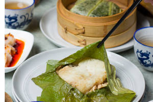 Sticky Rice In Lotus Leaf