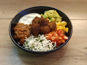 Crunchy Mushroom Burrito Bowl