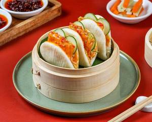 Crispy Cottage Cheese Open Bao