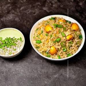 Egg gobi mix fried rice