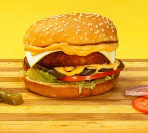 Cheesy Jalapeno Veg Burger [Regular]