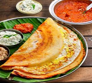 Double Egg Dosa With Sambar