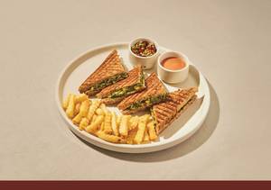 Spinach And Corn Sandwich