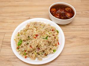 Manchurian+ Fried Rice