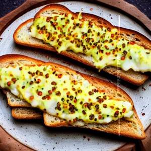 Bread Butter Cheese Toast  