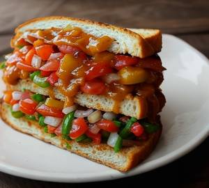 Schezwan Veg Sandwich