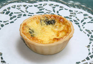 Spinach Corn Cheese Quiche