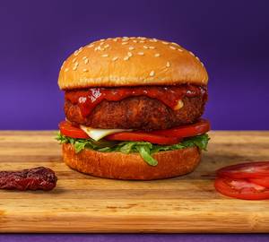 Jain Schezwan Cheese Burger