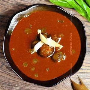 Veg garlic ball liquid gravy