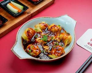 Spicy Chicken And Prawn Wontons Fried