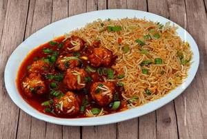 Veg manchurian fried rice