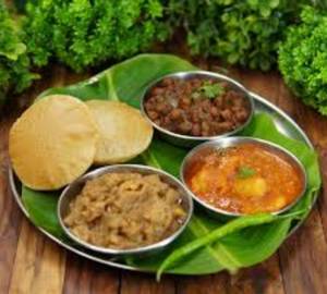 Navratri Thali (Kuttu Poori)