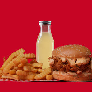 Cheesy Chicken Burger Meal