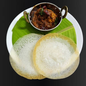 Chicken Roast With 2 Appam