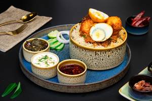 Bowl Egg Topping Biryani
