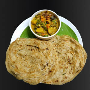 Mix Veg Curry With 2 Kerala Porotta