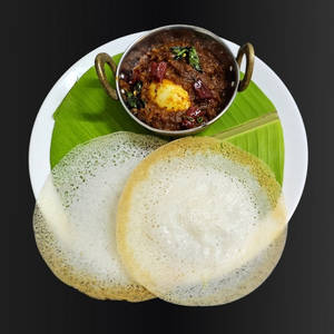 Single Egg Roast With 2 Appam