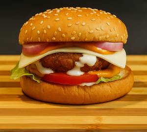 Paneer And Corn Burger [Regular]