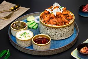 Bowl Boneless Chicken Topping Biryani