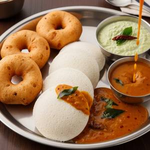 2 pc.Idli ,2 pc.Vada