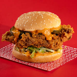 Hot AF Fried Chicken Burger
