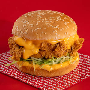 Cheesy Chicken Burger