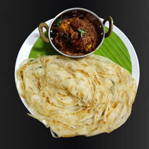 Chicken Roast With 2 Kerala Porotta