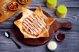 Chicken Open Melting Cheese Shawarma