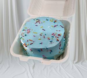 Eggless Vanilla Sky Bento Mini Cake (250 Grams)