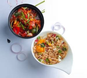 Chilli Garlic Paneer & Fried Rice