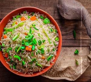 Veg soyabean fried rice