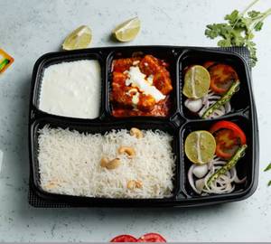 Schezwan Paneer & White Rice