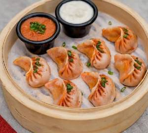 Peri Peri Chicken Steamed Momos [5 pcs]