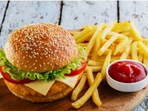 Zinger burger combo chicken