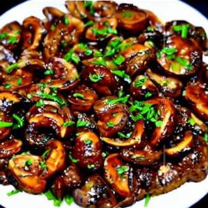 Mushroom Garlic Fry