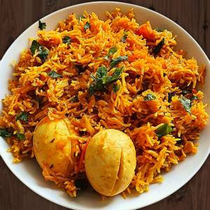 Egg Biryani. (2Eggs)