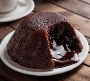 Eggless choco lava cake one piece.