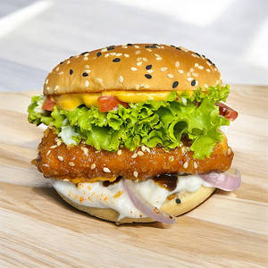 Korean Crispy Paneer Burger