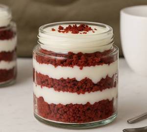 Red Woman Jar Cake - Red Velvet & White Chocolate