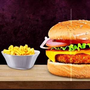 Salami Chicken Burger