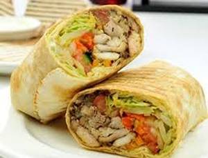 Fried Chicken Rumali Roll Shawarma